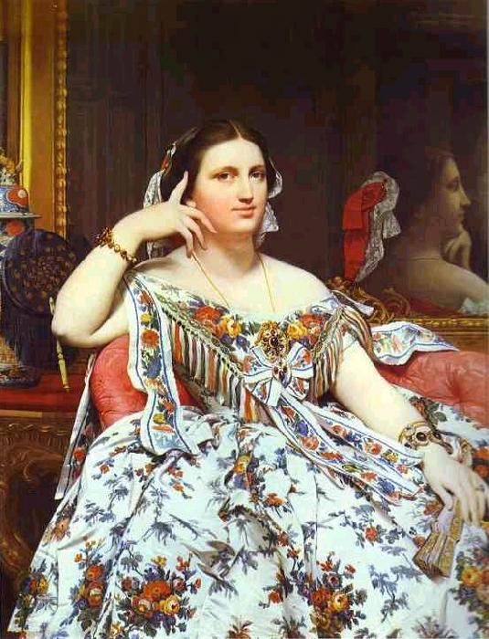 Jean Auguste Dominique Ingres Portrait of Madame Moitessier Sitting.